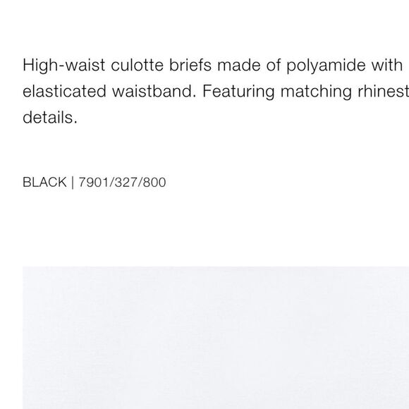 Zara High-Waisted Rhinestone Studded Briefs - Picture 10 of 13